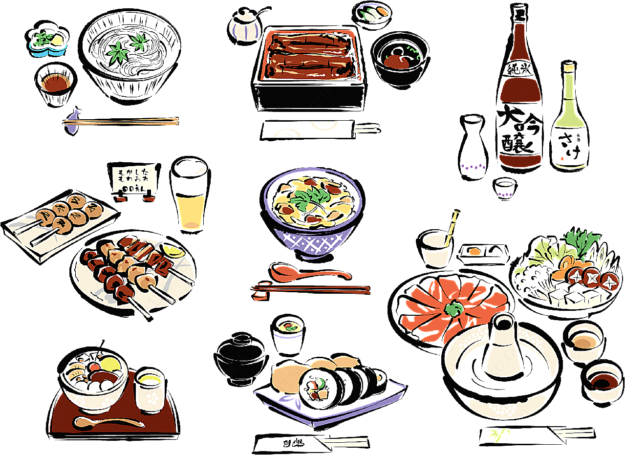 日本料理矢量2矢量美食