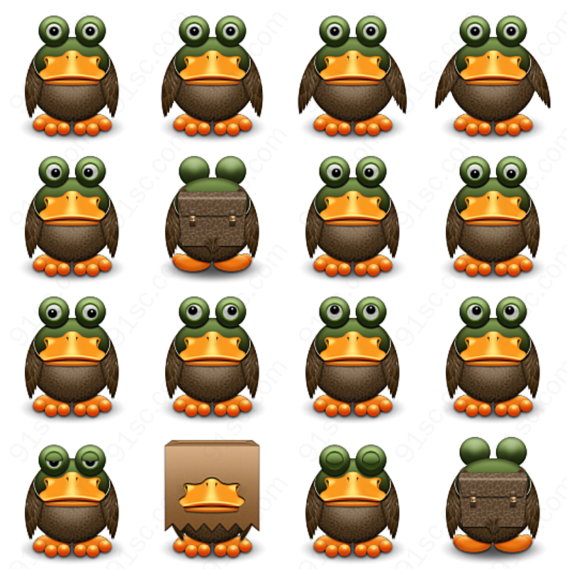 青蛙表情桌面个性表情
