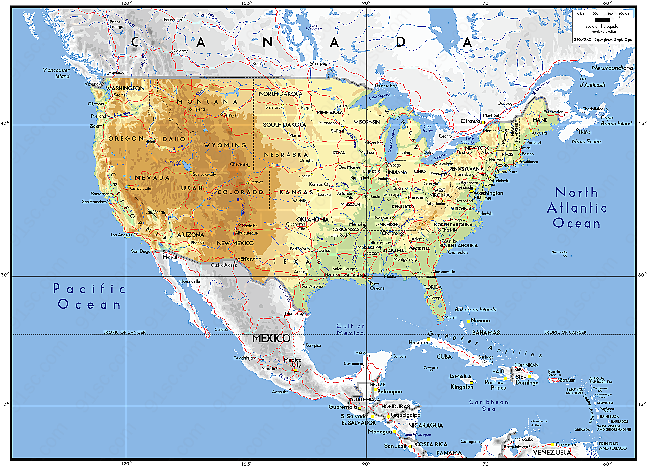 美国地图矢量矢量地图