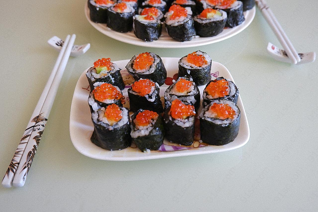 美味鱼子寿司图片餐饮美食