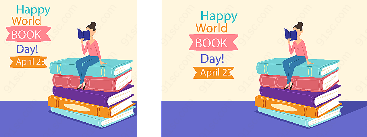 世界图书日矢量矢量节日其它