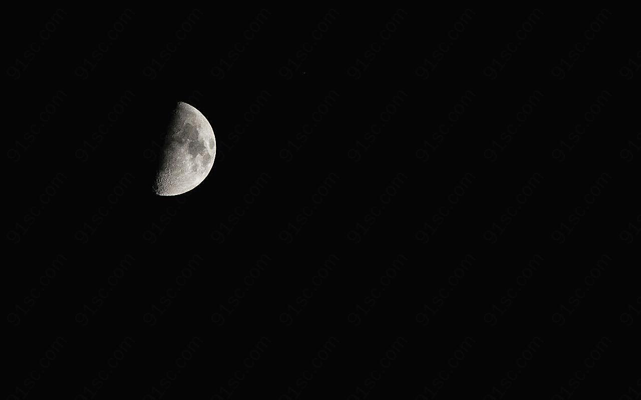 月亮图片素材星空图片