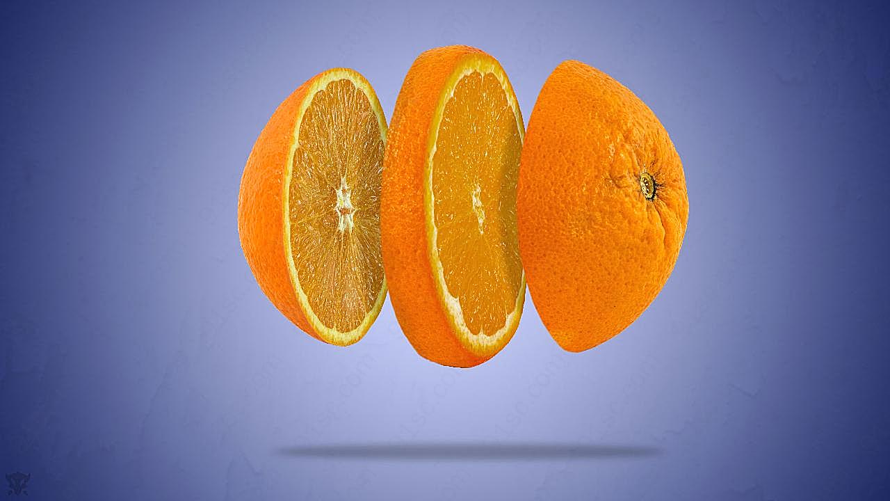 橘橙水果高清摄影