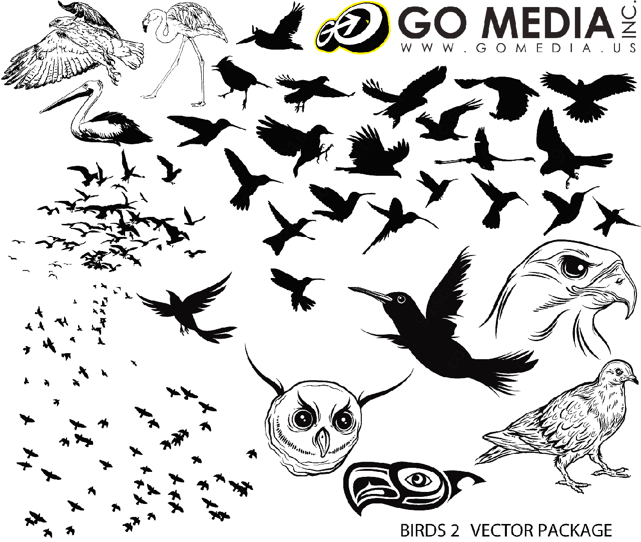 gomedia矢量剪影矢量潮流
