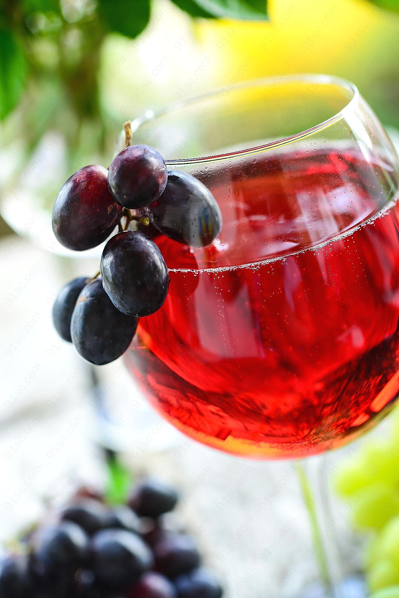 红葡萄酒图片素材美食高清