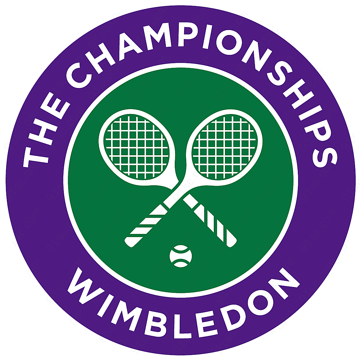 温布尔登网球锦标赛标志矢量体育标志