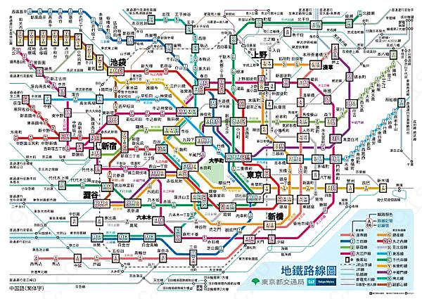 日本地铁地图矢量地图