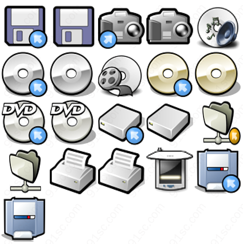 cd存储盘硬件图标