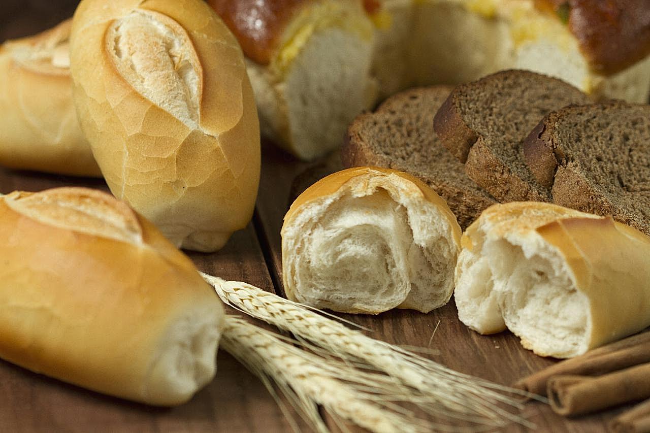 谷物面包图片美食高清