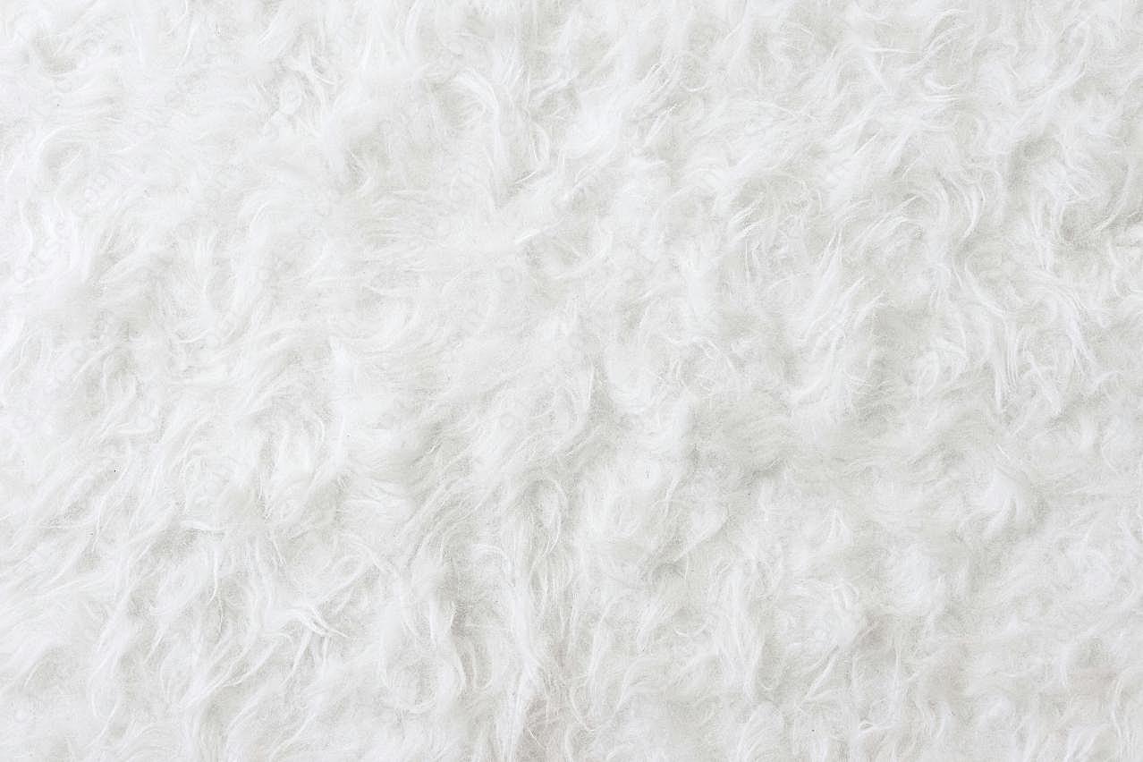 纯白羊绒地毯图片素材生活用品
