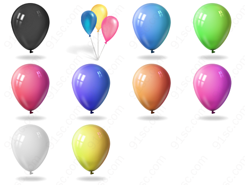 彩色气球生活工具