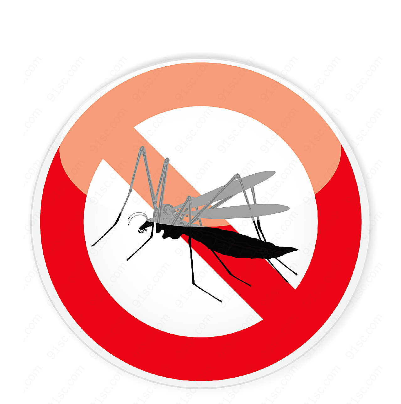 蚊子卡通矢量矢量昆虫