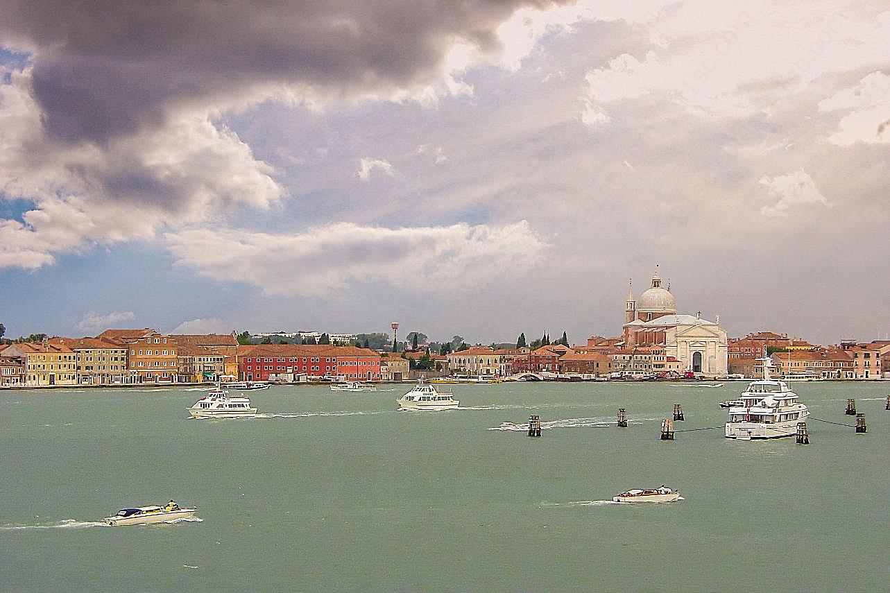 威尼斯运河风光图片城市景观