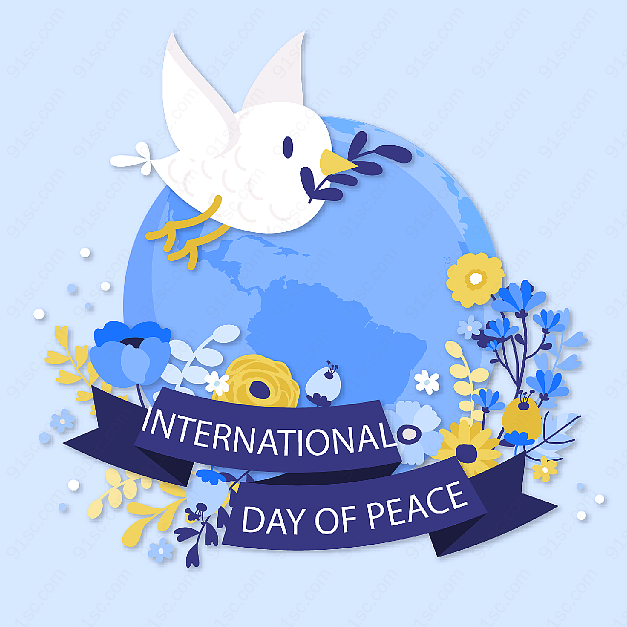 国际和平日矢量节日其它