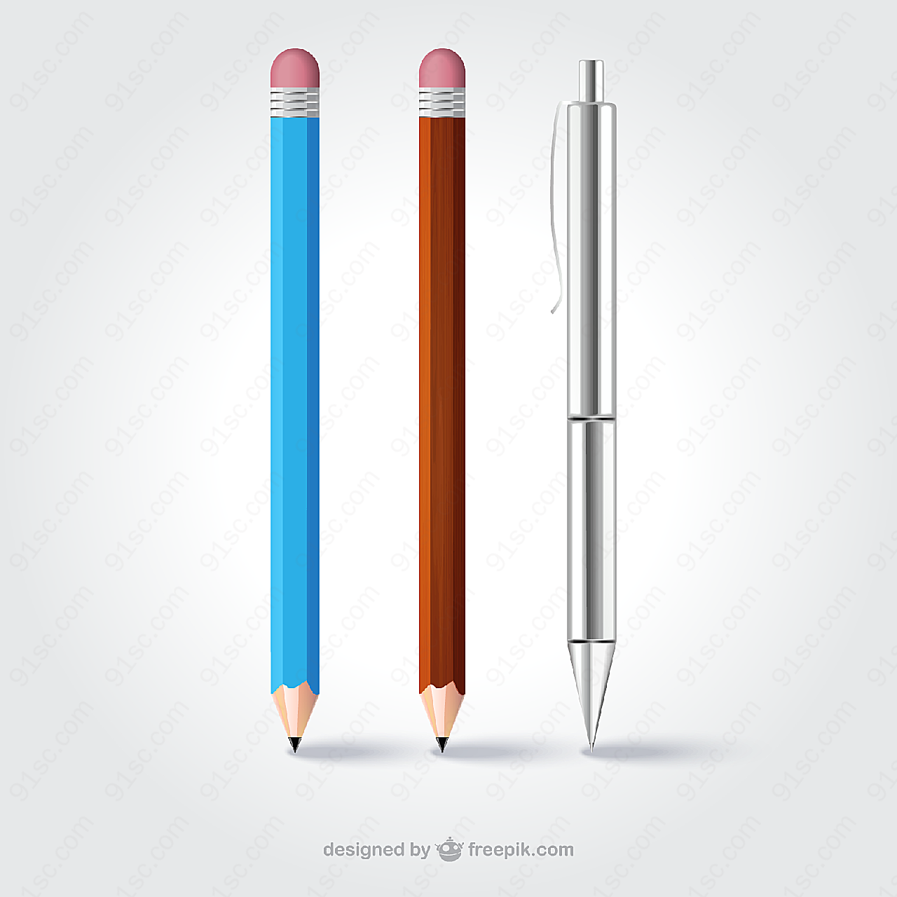 创意铅笔矢量矢量学习用品