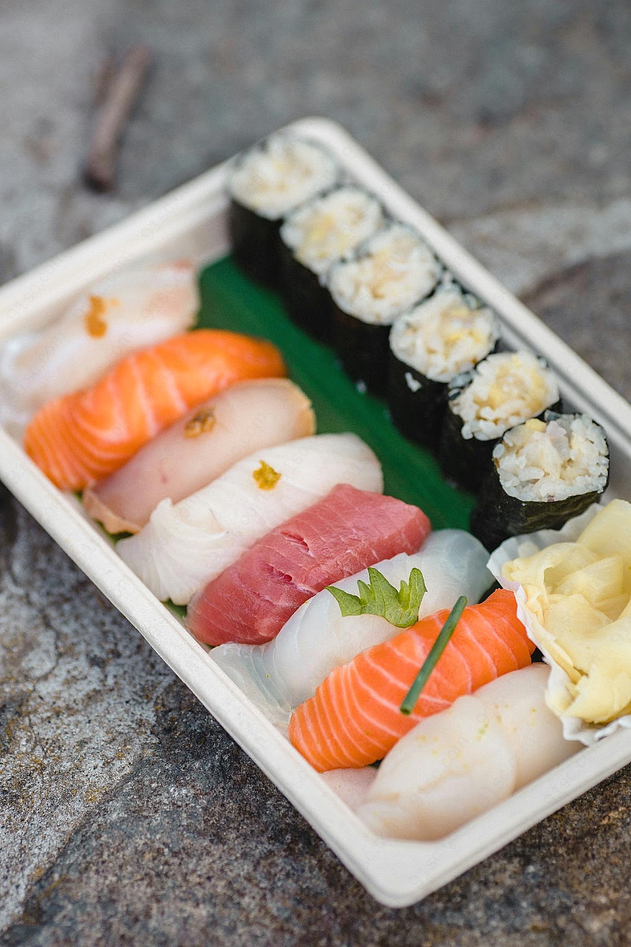 日式生鱼片寿司图片餐饮美食