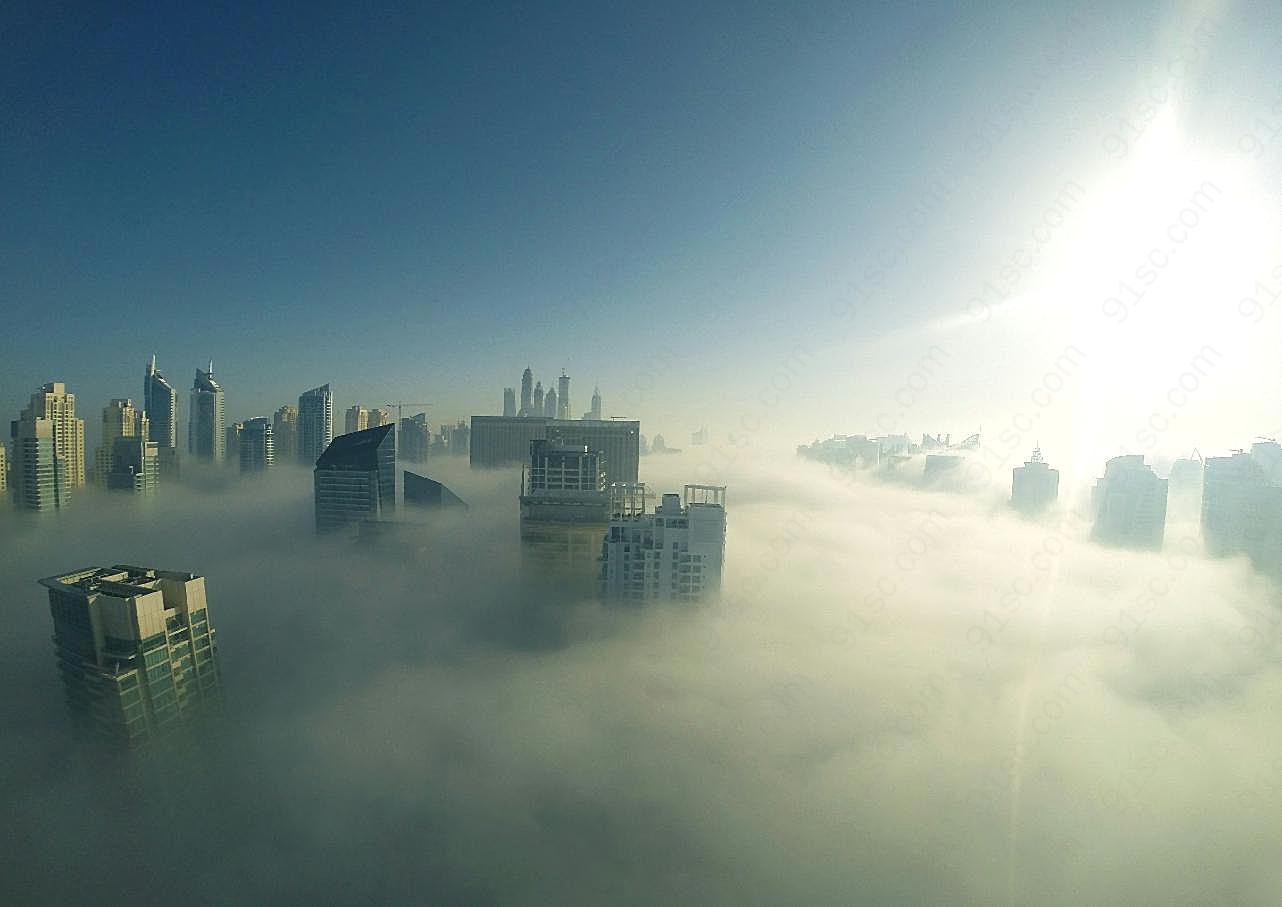 迪拜大雾图片空间