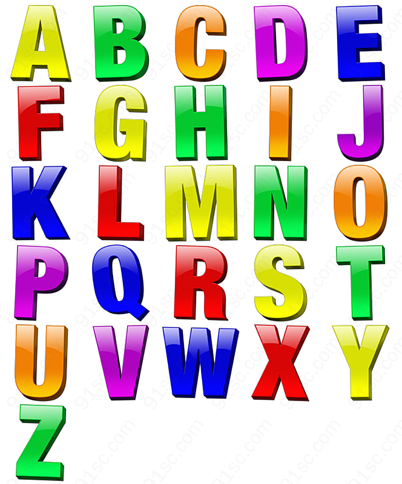 五彩水晶字母系列系列图标
