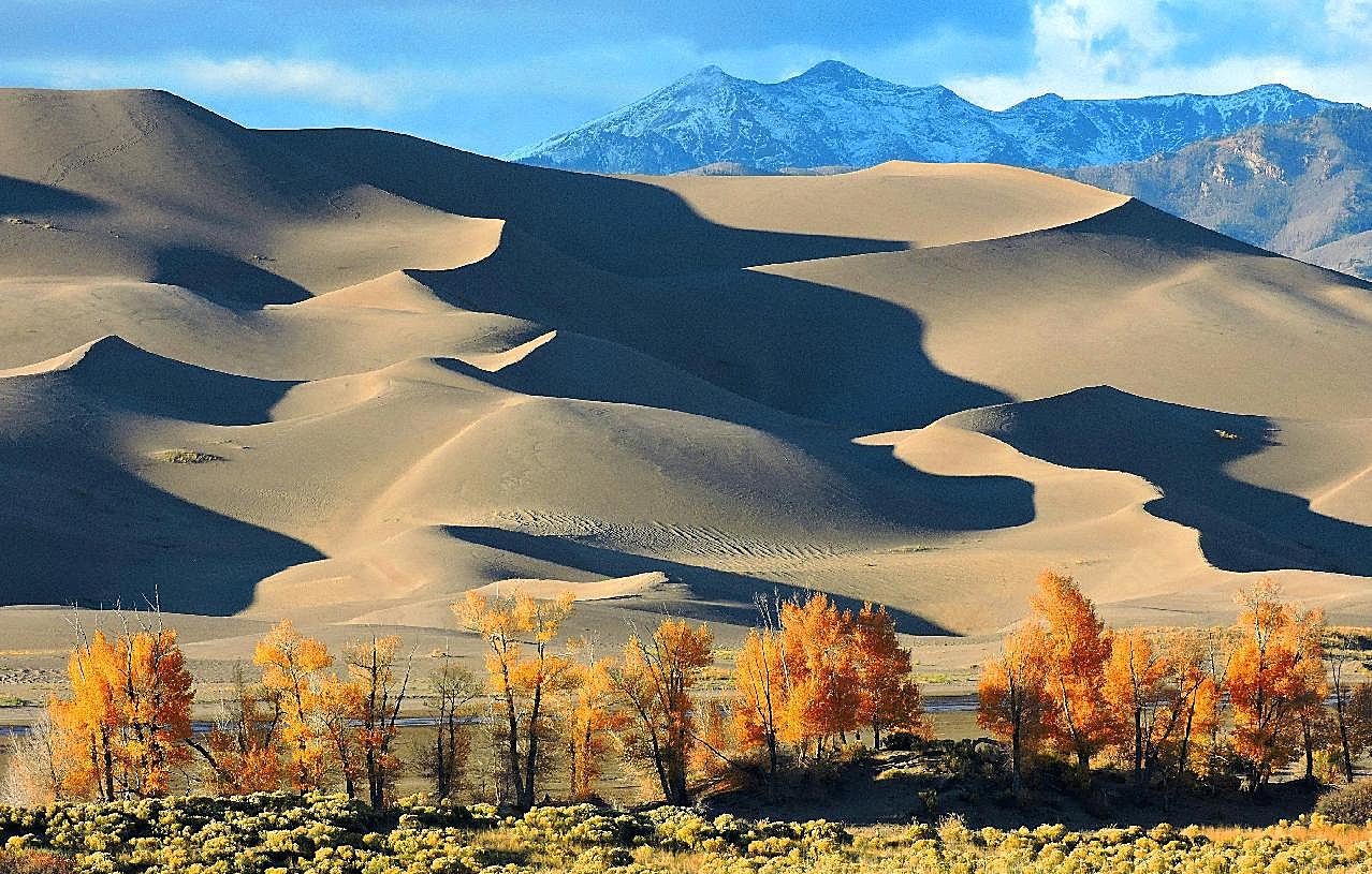 秋天戈壁图片沙漠