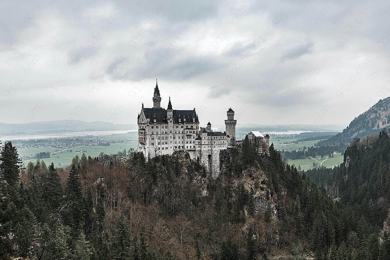 欧洲古城堡高清图片特色建筑