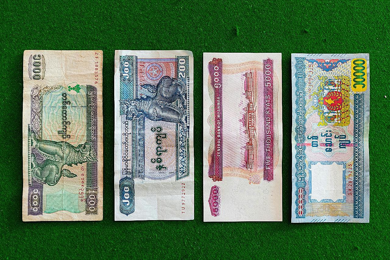缅甸纸币图片百科