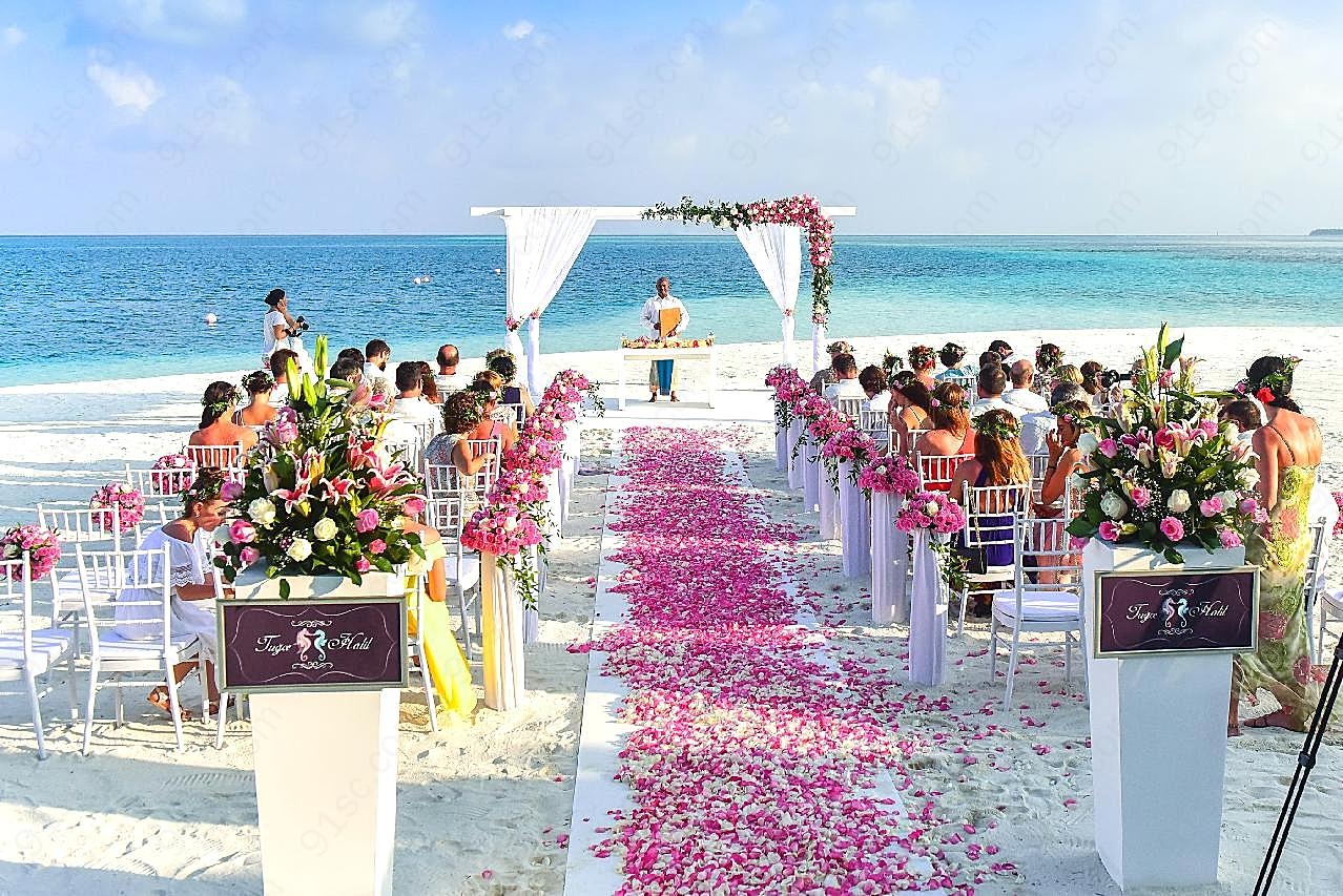 海边婚礼图片景观