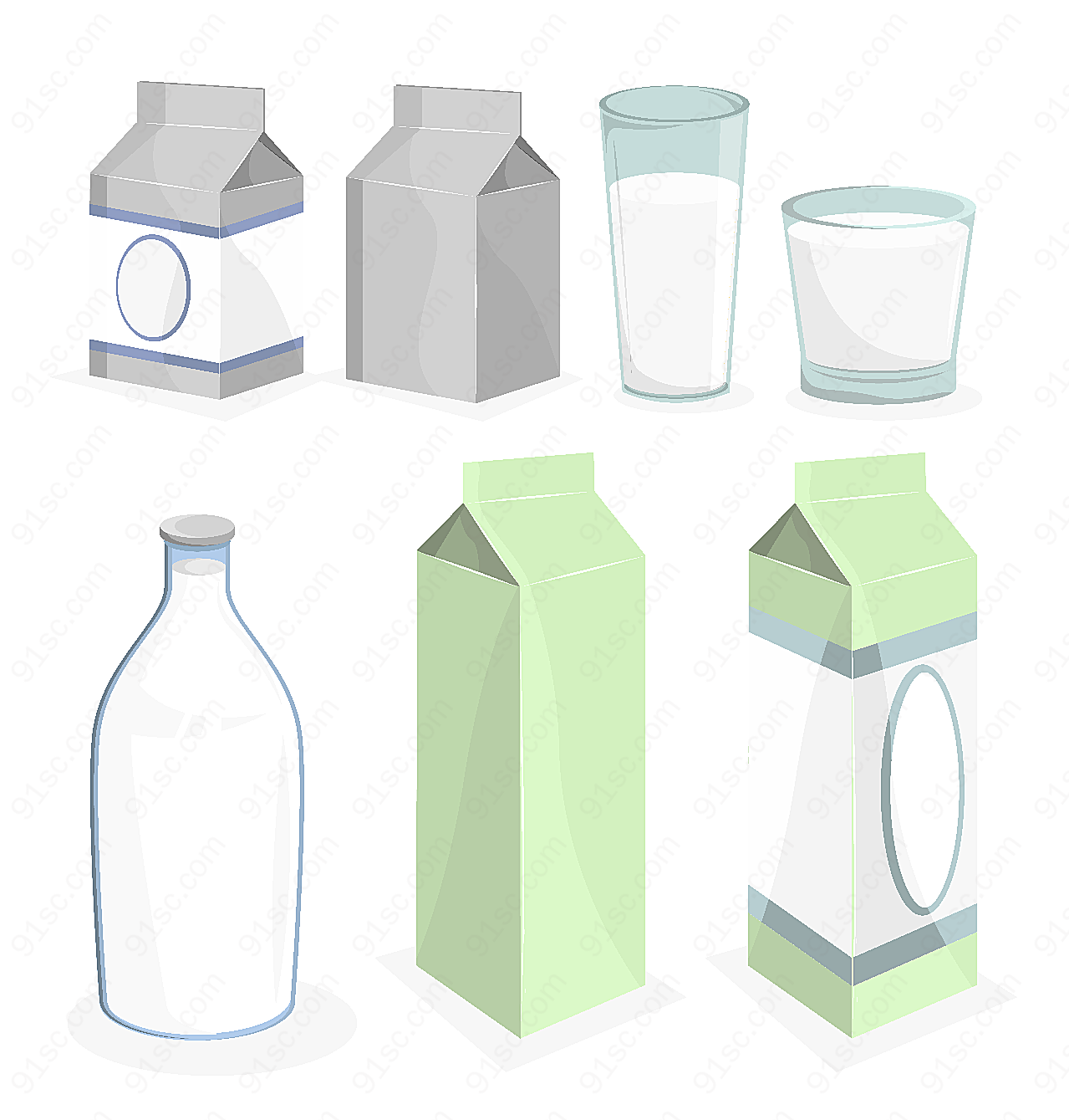 牛奶包装矢量包装设计
