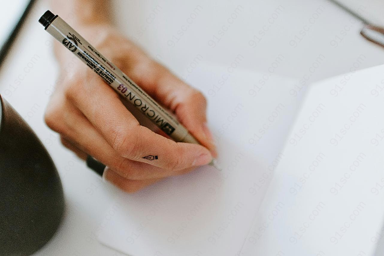 写字正确握笔姿势图片手势图片