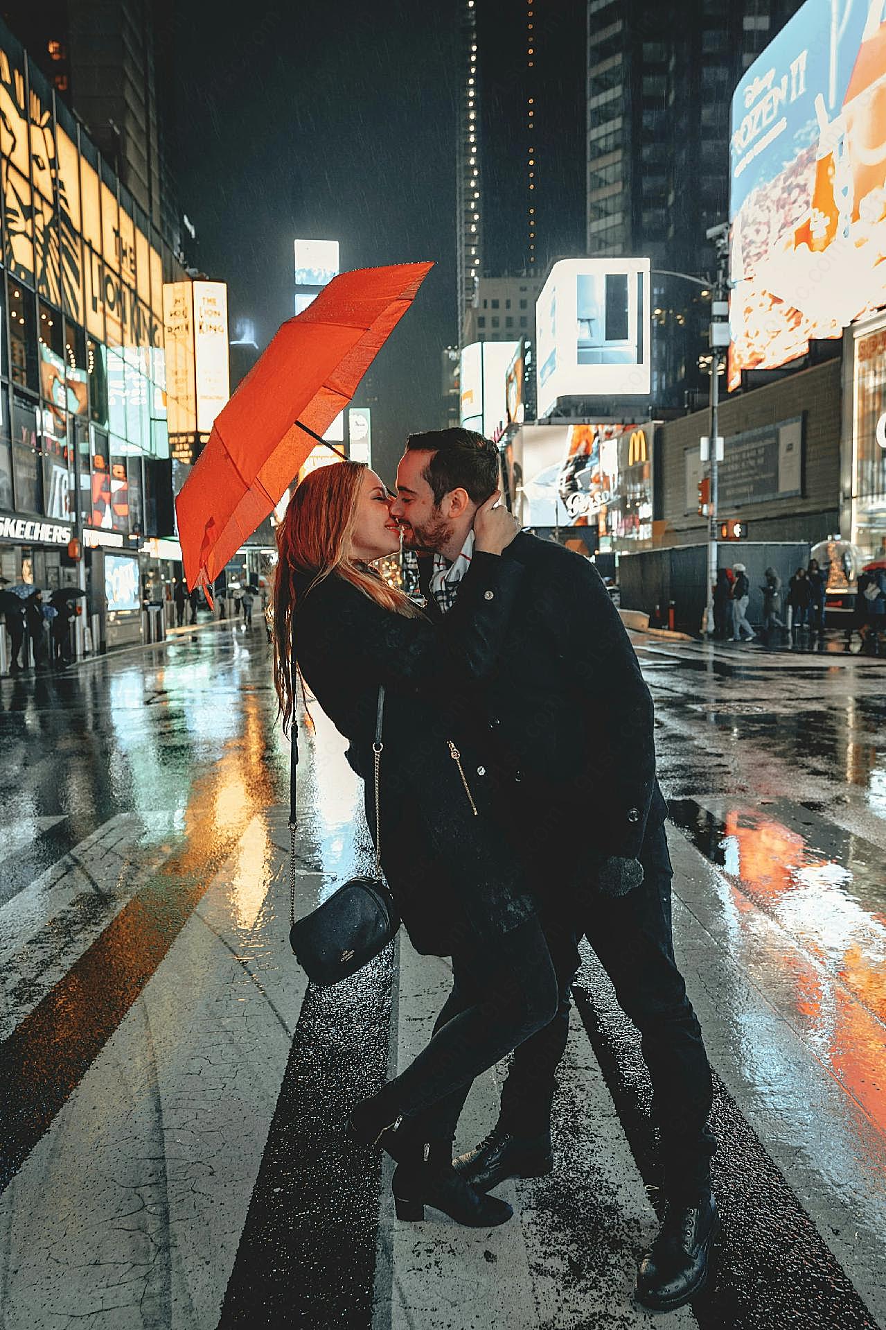 接吻情侣街拍写真图片人物高清