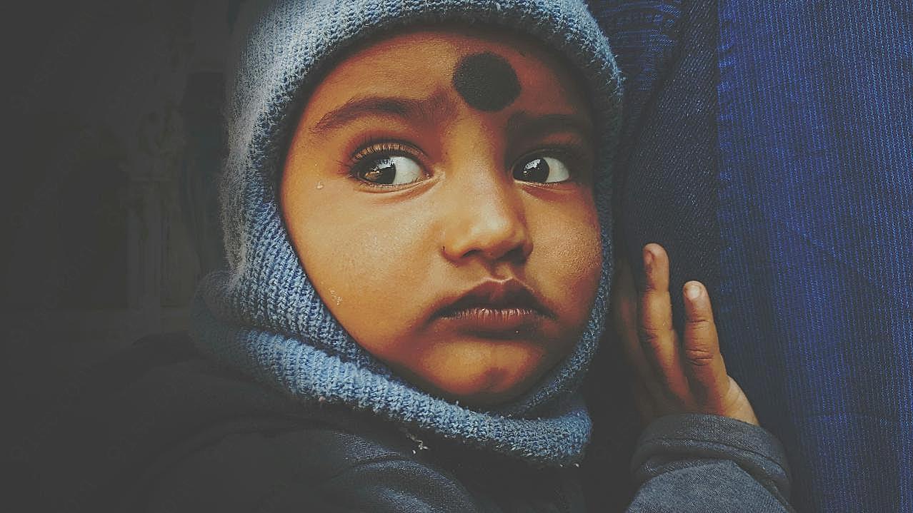 印度小女孩头像图片人物