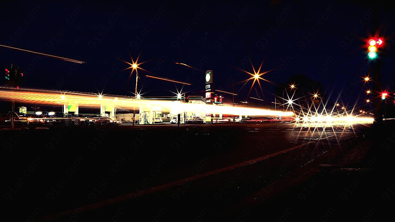 夜景图片交通运输