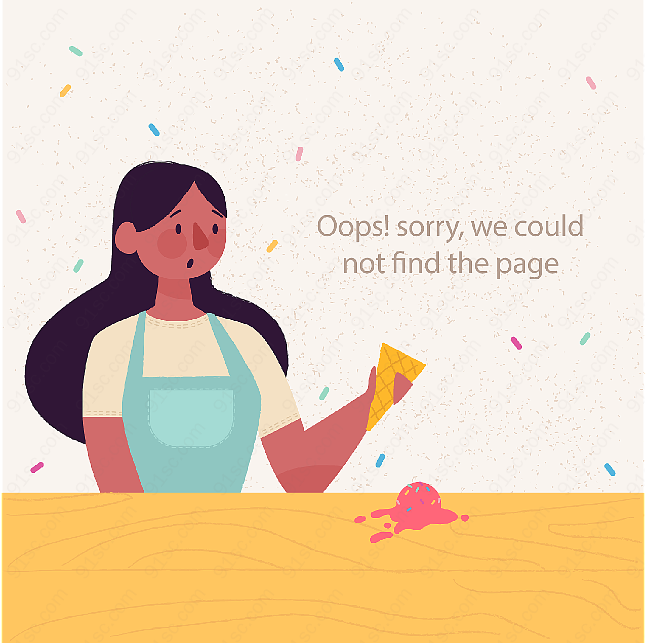 创意404页面平面广告