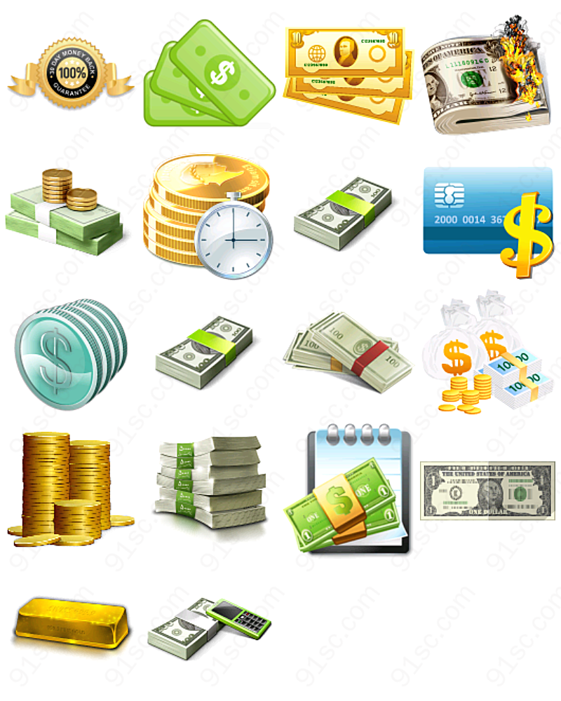 货币现金付款系列图标