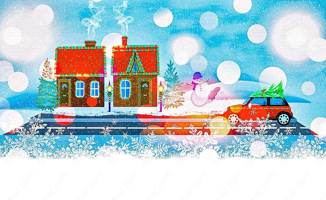 圣诞主题背景图片素材圣诞节