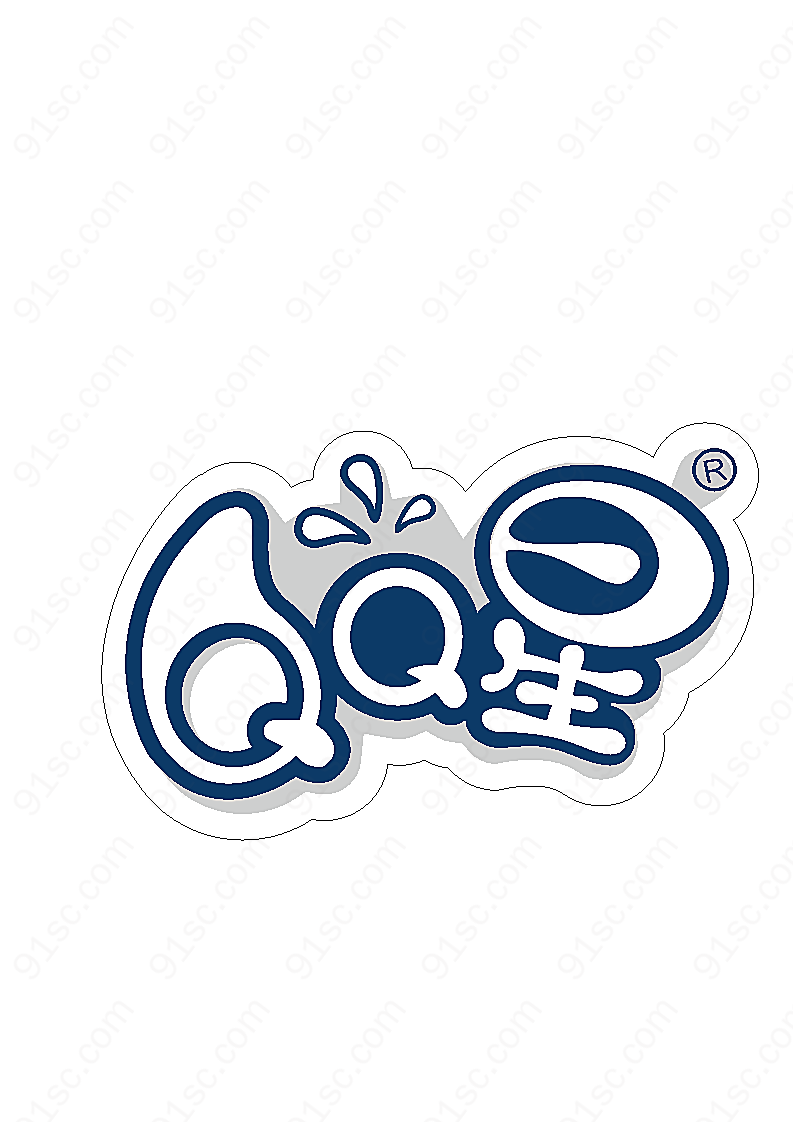 qq星logo矢量餐饮食品标志