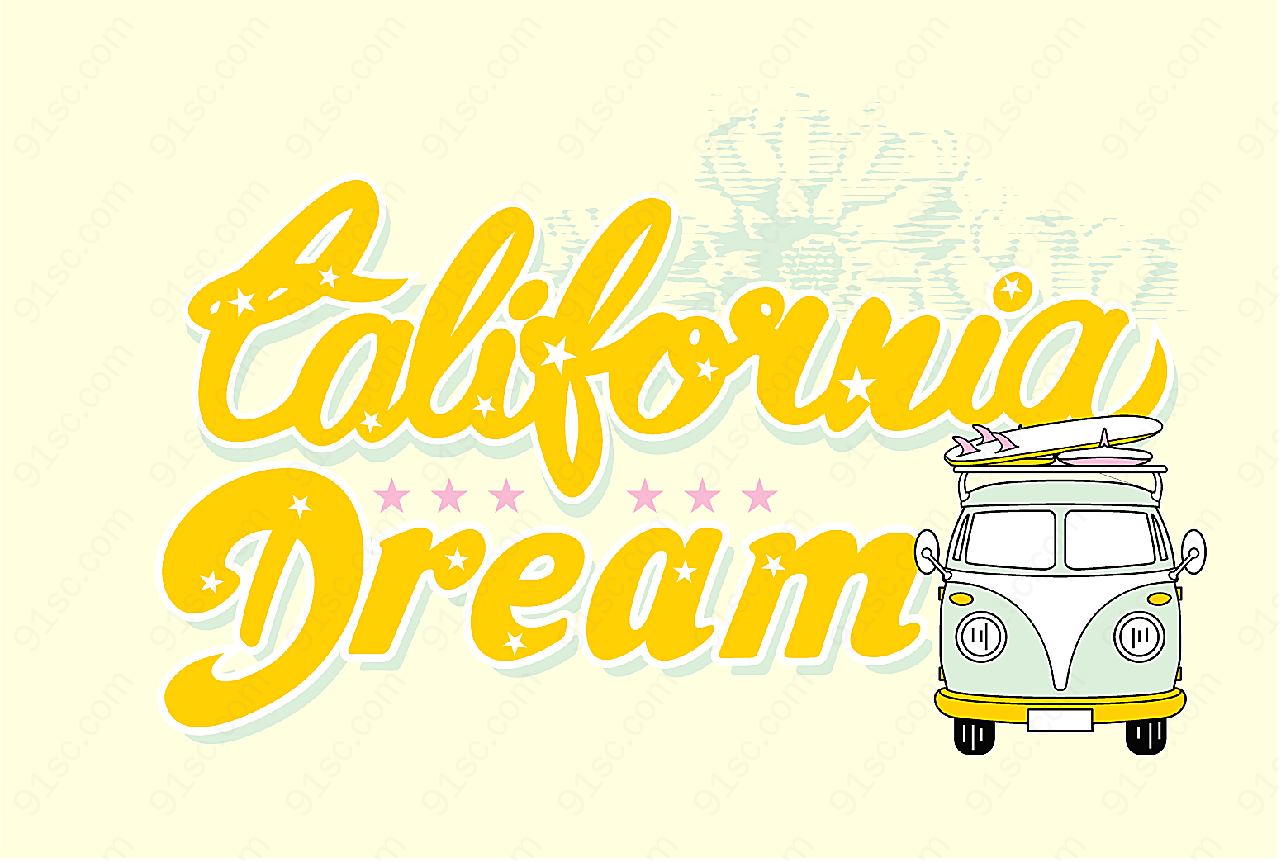 加利福尼亚之梦平面广告