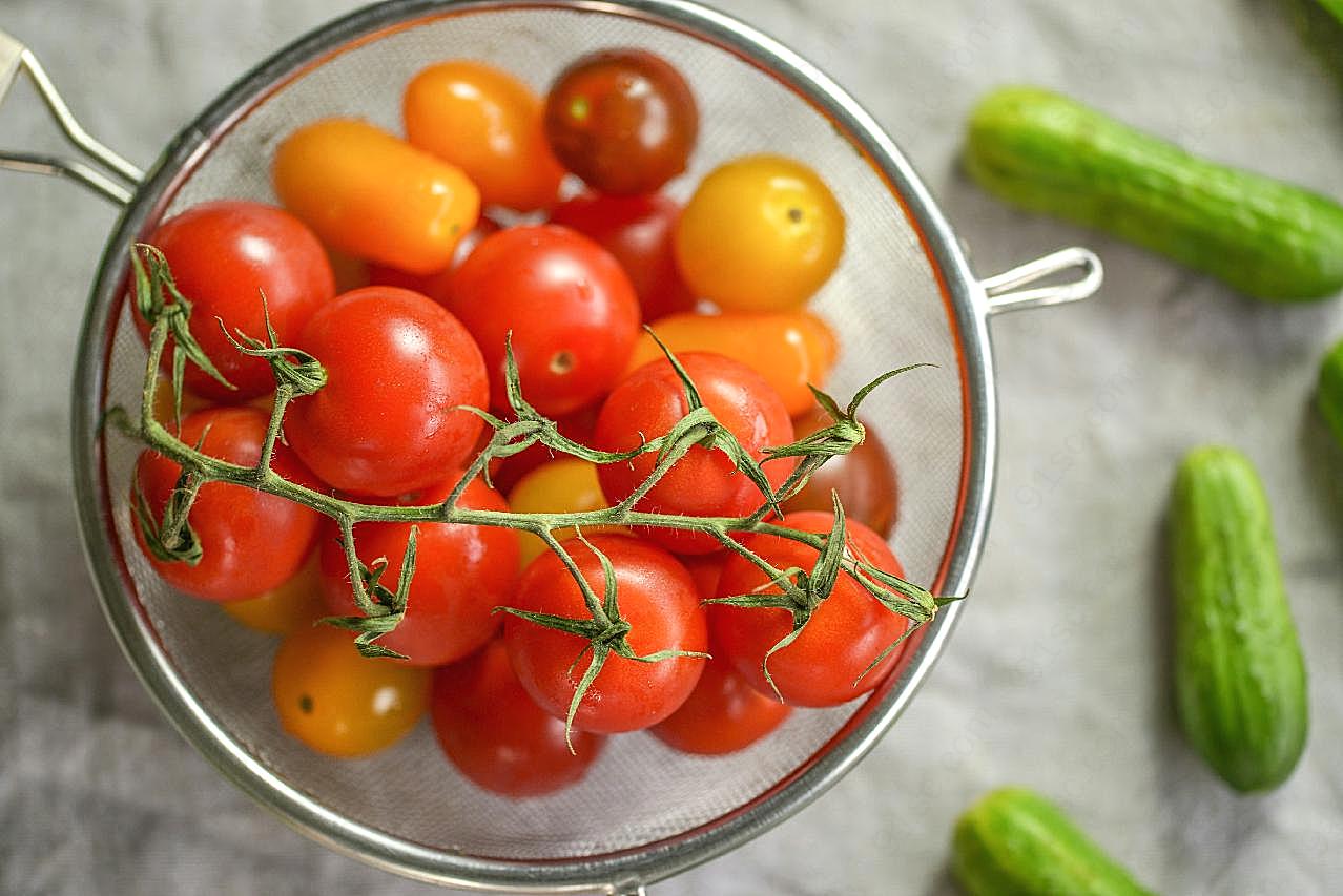 一碗新鲜西红柿高清生物