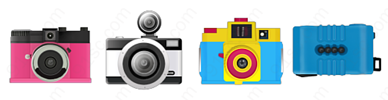 彩色相机桌面生活工具