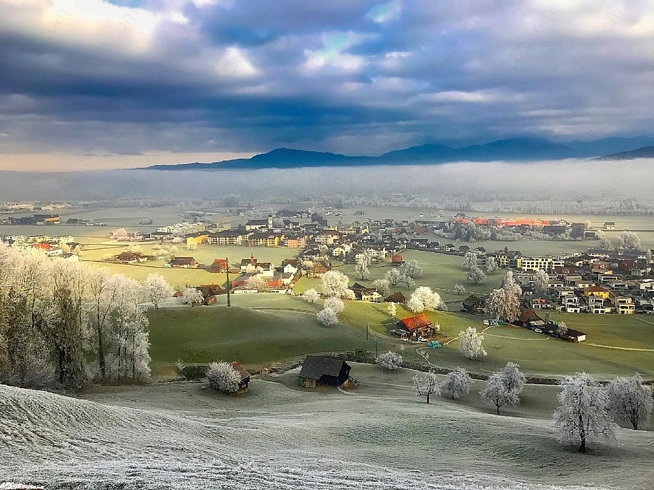 瑞士乡村风景图片摄影