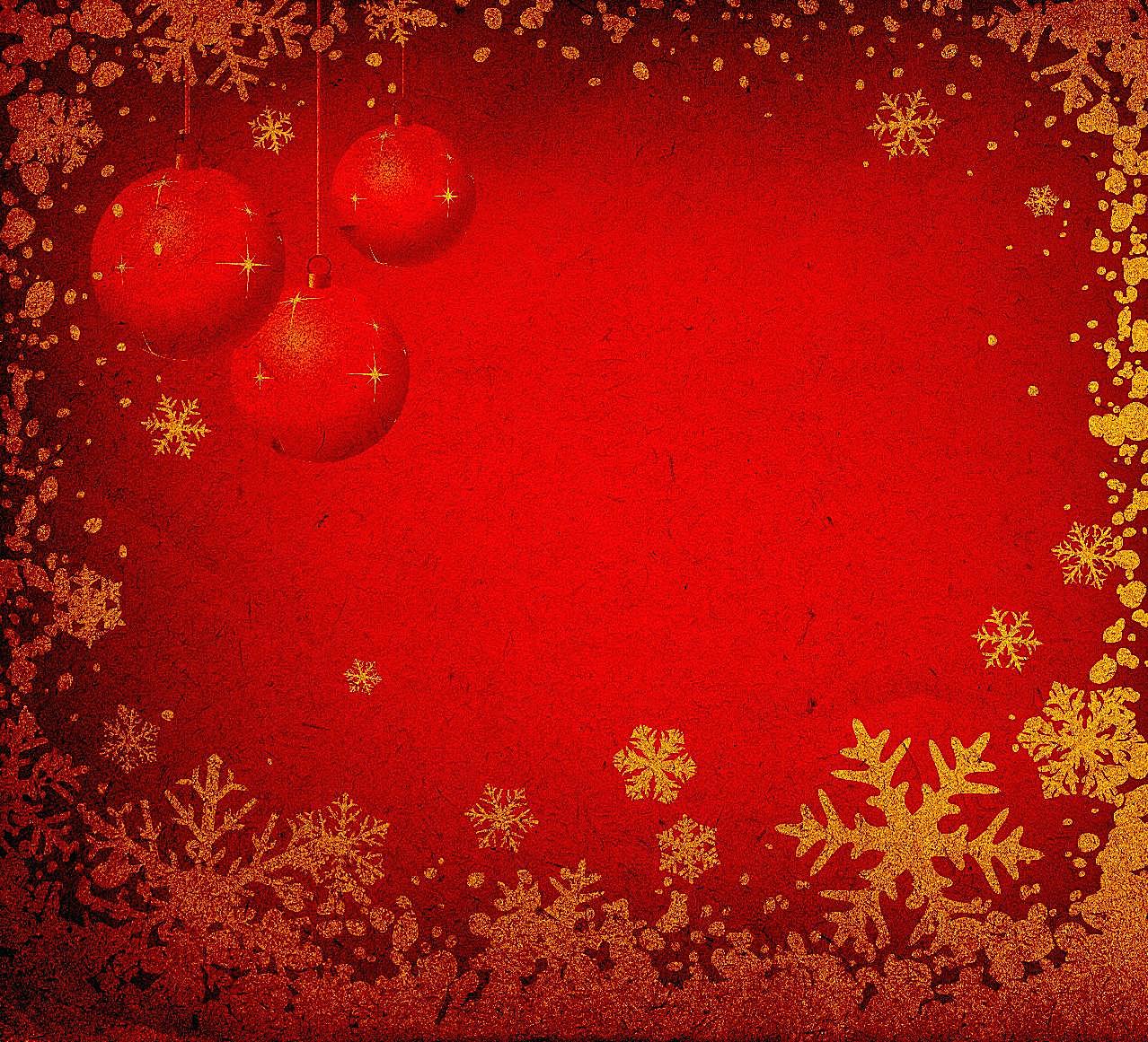 圣诞花纹边框图片节日假日