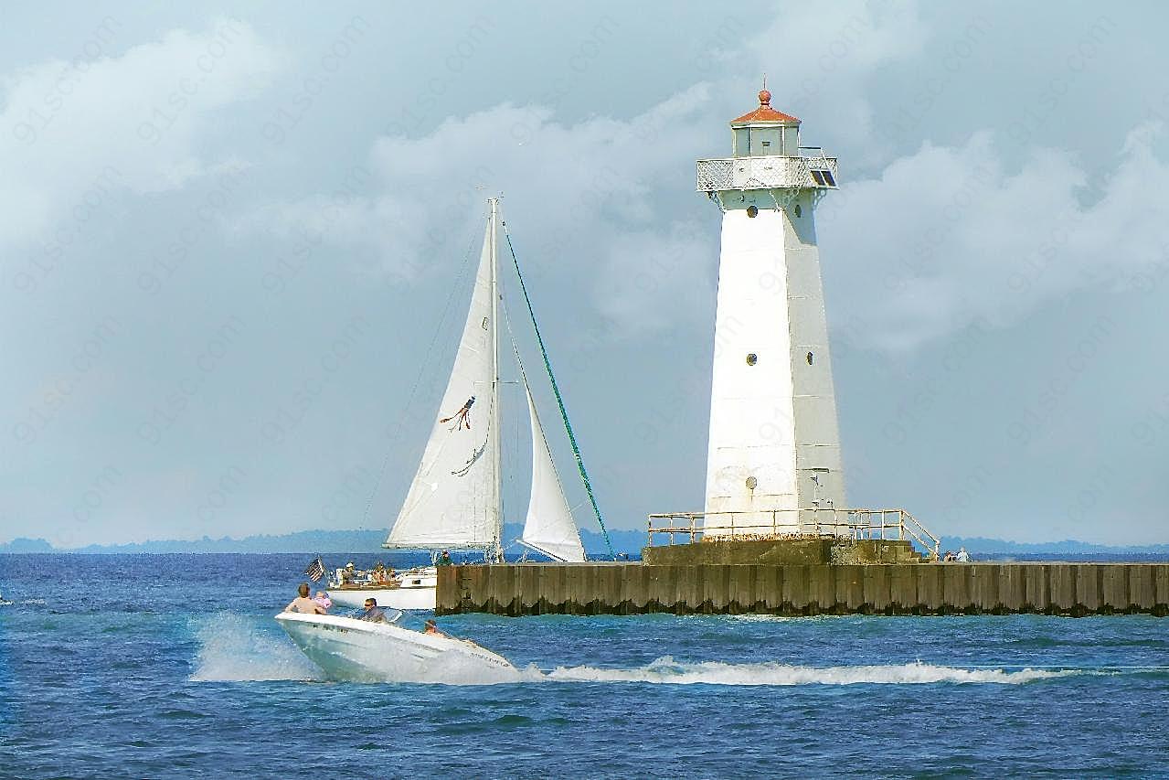 海上灯塔建筑图片特色建筑