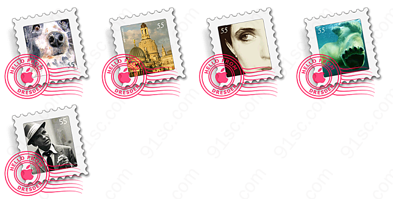 苹果邮票系列系列图标