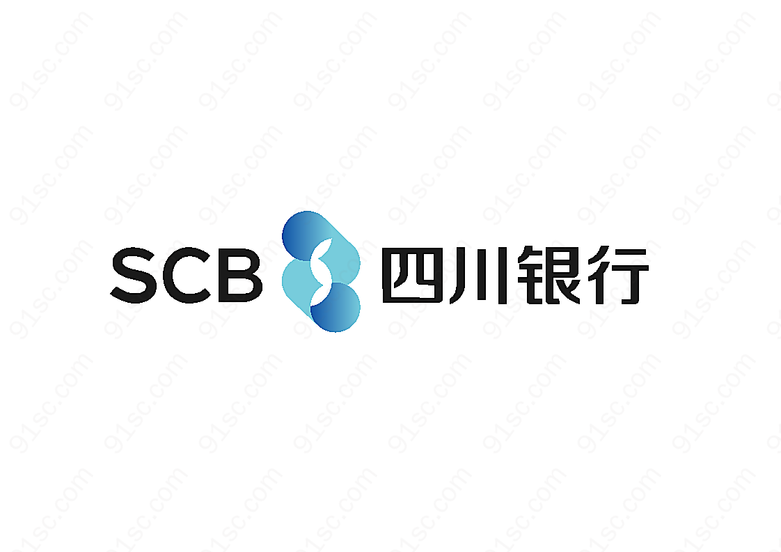 四川银行logo矢量金融标志