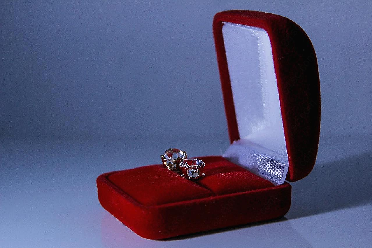 结婚钻石对戒图片婚礼饰品