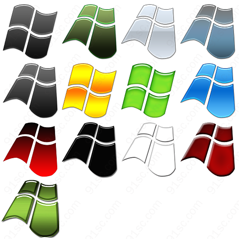 微软旗帜标志图标