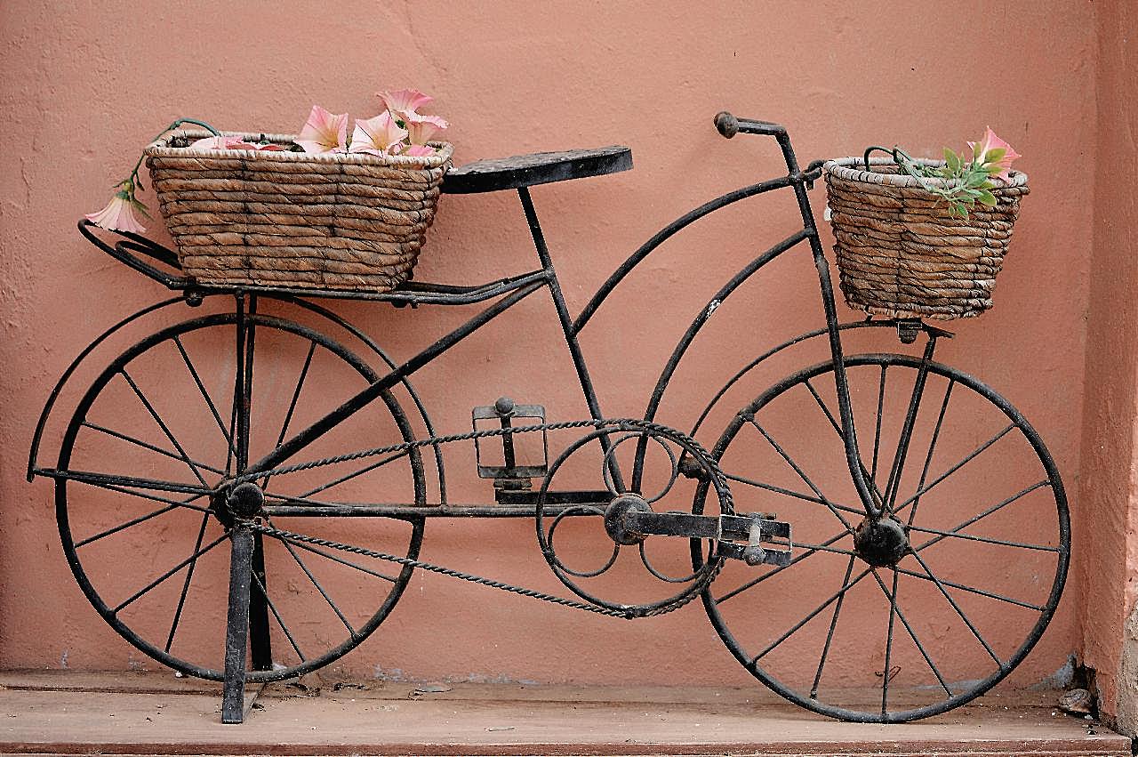 古董自行车图片交通工具