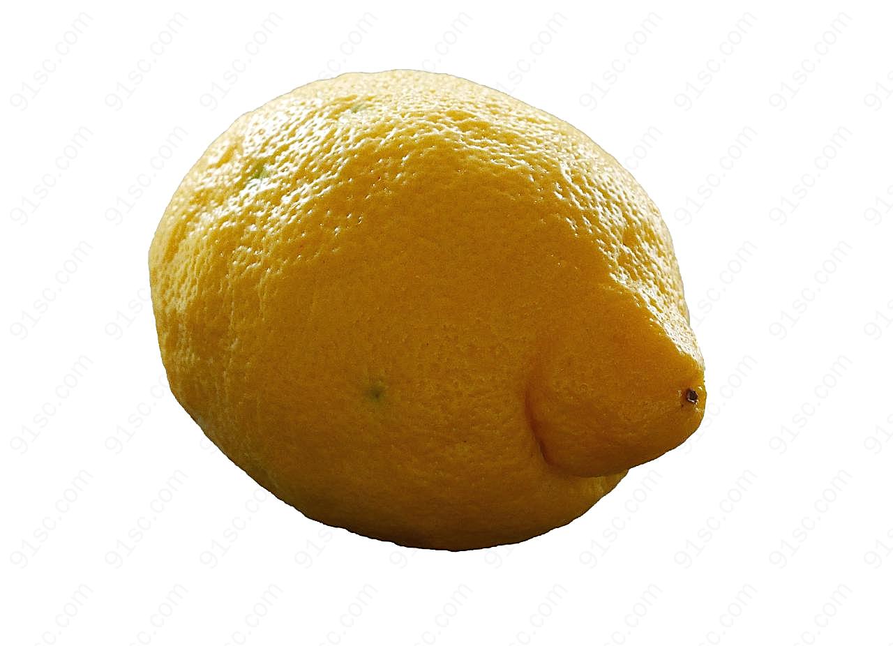 一颗黄柠檬图片高清摄影