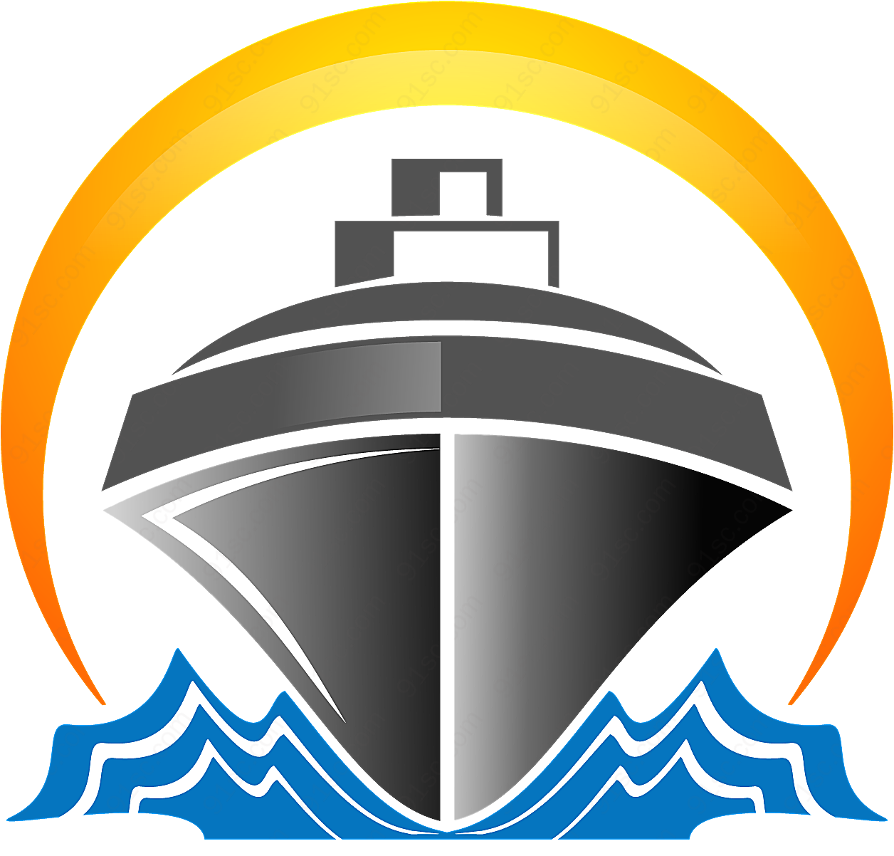 航海标志设计矢量logo图形