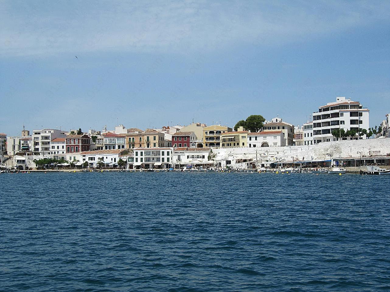 希腊沿海小镇图片城市景观