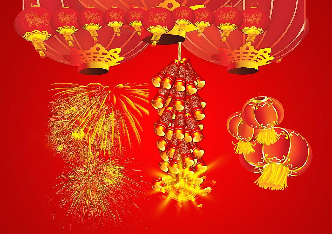 新年春节灯笼图片下载高清摄影